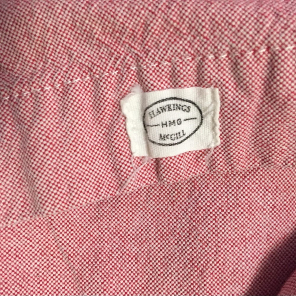 UO Hawking McGill pink cotton button down collar - Picture 4 of 8